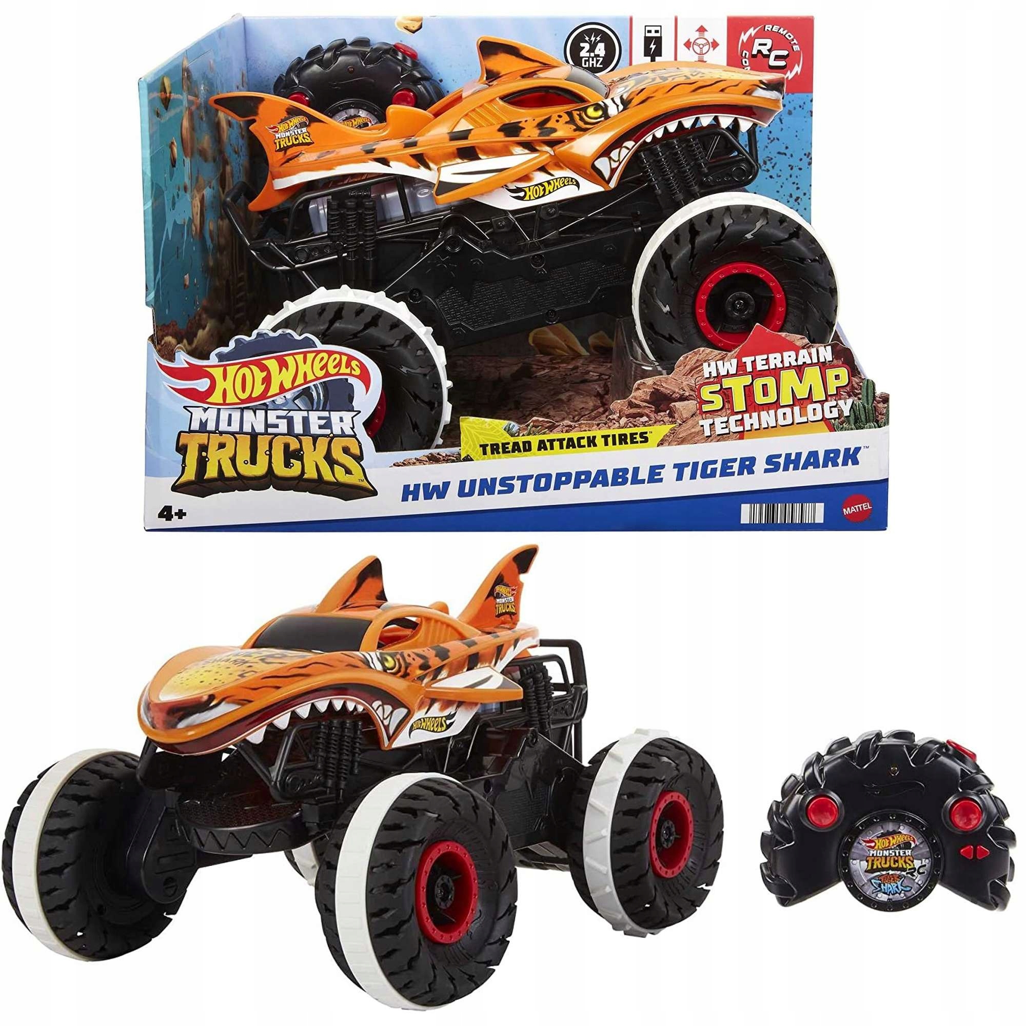 Mattel HGV87 Hot Wheels Monster Trucks Terénne vozidlo Tiger
